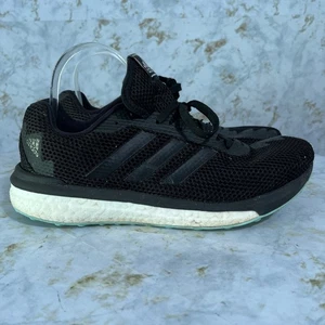 Scarpe Adidas Vengeful Boost donna taglia 9,5 nero verde sneakers basse sportive - Foto 1 di 14