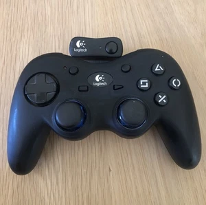 Logitech Sony Playstation 2 PS2 Controlador de Acción Inalámbrico y Receptor Dongle B2 - Imagen 1 de 6
