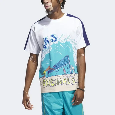 Adidas Beach Sports искусства футболка SZ: 2XL 2 X XXL новый с Ярлыками In4777 - Изображение 1 из 4