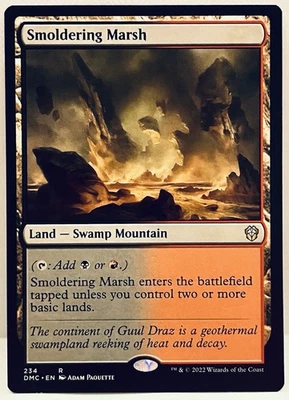 Smoldering Marsh -#234-MTG-Commander: Dominaria United-Regular-NM - Image 1 of 2