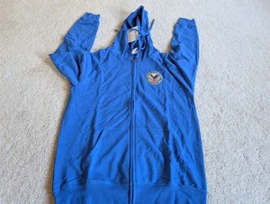 US Department of Veterans Affairs Seal Hoodie VA Blue Hooded Sweatshirt Small - Picture 1 of 16