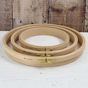 Nurge Wooden Punch Embroidery Hoops in 3 Sizes 190mm, 250mm and 310mm - Picture 1 of 6