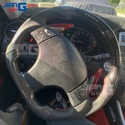 Volante deportivo LED de fibra de carbono para Lexus IS250 IS300 IS350 2006-2012 Foto 1 de 4