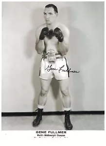 Gene Fullmer Signed Autographed 8.5 x 11 Photo Boxing - Picture 1 of 1