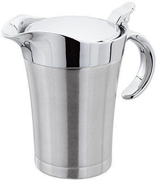 Grande server da cucina brocca per salsa barca doppio isolato in acciaio inox 500 ml - Immagine 1 di 1