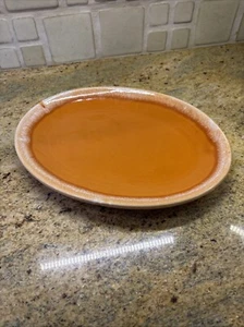 Hull Pottery 12" Tangerine Drip Oval Platter Oven Proof USA Vintage RARE Orange - Picture 1 of 2