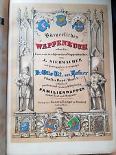 1857 Siebmacher, Johann. - Hefner, Otto  Wappenbuch Bd. 5 Teil 1 - 3 in 1 Bd.