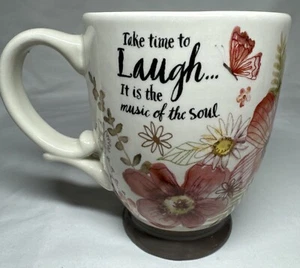 CRACKER BARREL COFFEE MUG SUSAN WINGET “ Take Time To Laugh…” 12oz Stoneware Cup - Picture 1 of 12