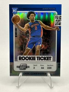 2021-22 Panini Contenders Optic #25 Cade Cunningham (RC)(Blue Rookie Ticket)