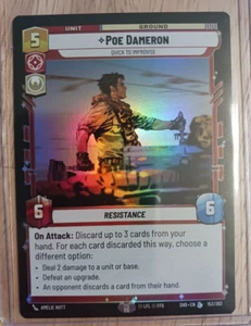 Poe Dameron SHD 153 - Legendary Foil - Star Wars Unlimited - NM - Picture 1 of 1