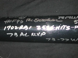 Reggie Jackson Signed Rawlings Black Baseball Bat #44 Yankees Fanatics MLB Ho... - Picture 1 of 6
