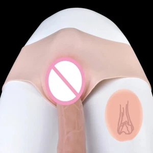 Realistic Briefs Fake Vaginal Hiding Gaff Hip Enhancer for Crossdressers Panty - Picture 1 of 26