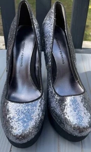 Dorothy Perkins Silver Sequins Shoe - Picture 1 of 6