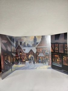 Byers Choice dreifach faltbare Kulisse Board Zubehör Display 18""x 37"" Lloyd Garrison - Bild 1 von 11