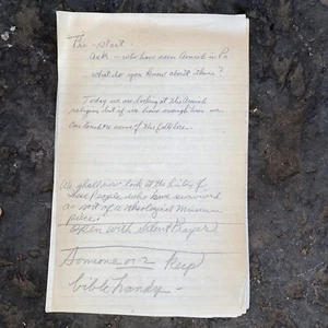 Handwritten Sermon History Of Amish And Mennonites - Picture 1 of 7