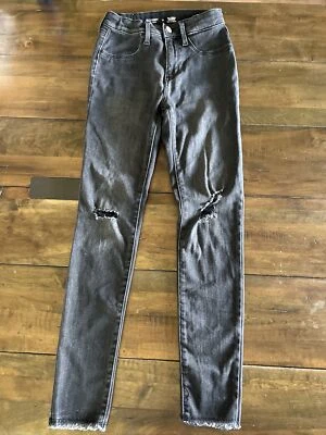 Old Navy Niñas 14 Bailarina Envejecida Elastizada Resistente Jeggings Negro/Gris Foto 1 de 4