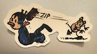 KRAZY KAT & IGNATZ vinyl sticker, original vintage stock, cat cartoon art, RARE