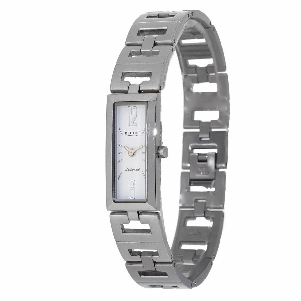 Regent Watch LD1123 La Donna ! Square Flat Ladies Wrist Watch Silver Coloured - Image 1 of 1