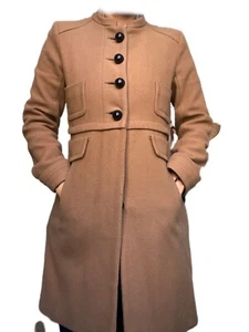 Comptoir des cotonniers grey coat size 36 UK8 pockets wool - Picture 1 of 7