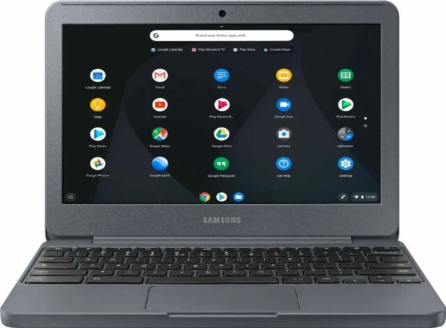 Samsung Chromebook 3 11.6" (16GB, Intel Atom X5, 1.04GHz, 2GB) Laptop - Night... - Image 1 of 1