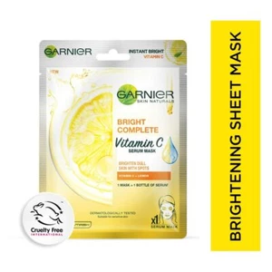 Garnier Skin Naturals Bright Complete Vitamin C Serum Sheet Mask with Free Ship - Picture 1 of 7
