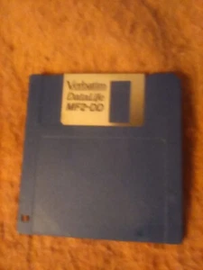 VERBATIM DATALIFE 3.5" FLOPPY DISKETTE BLUE 1.44MB MF2-DD - Photo 1/1