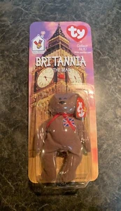 McDONALDS TY BEANIE BABY BRITANNIA THE BEAR RARE WITH 2 TAG ERRORS 1993 OAKBROOK - Picture 1 of 12