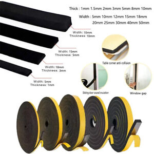EVA black sponge foam rubber tape anti-collision seal Sound insulation Strip