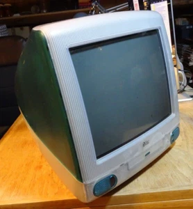 Apple Imac PowerPC G3 233 Mhz 512K 32mb 4GB HD 24xCd Rom Modem M4984 Turquoise - Imagen 1 de 9