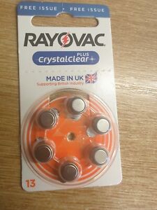 rayovac hearing aid batteries P13 crystal clear