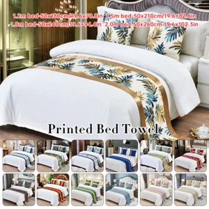 Luxury Bed Runner Scarf Bed Tail Towel Hotel Home Bedroom Bedding Decor - Picture 1 of 44