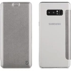 Funda Muvit Folio Parte Trasera Transparente para Samsung Galaxy Note 8 Plata. - Imagen 1 de 1