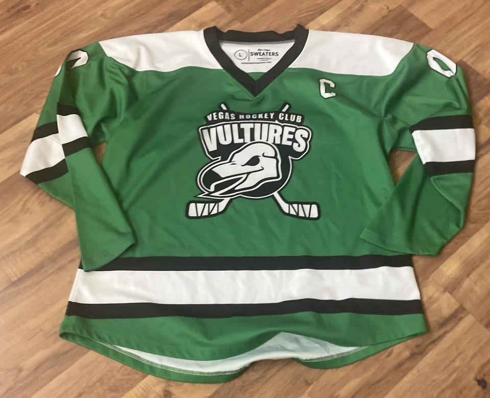 Vegas Vultures Mens Hockey Sweater / Jersey Size Large #00 In Great Condition! - Imagem 1 de 3