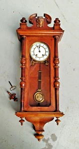 Victorian Walnut Cased Vienna Regulator ~ R & A Pendulum Chimes ~ Enamel Face - Picture 1 of 12