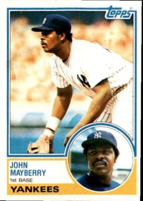 1983 Topps John Mayberry New York Yankees #45 - Image 1 of 2