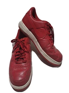 Nike Air Force 1 ‘07 Varsity Red Leather Low Men 9.5 #315122-606 - Picture 1 of 9