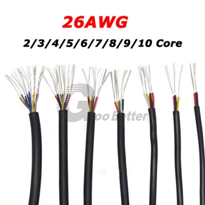UL2464 PVC Flexible Hook Up Cable 26AWG 2/3/4/5/6/7/8/9/10 Core Electrical Wire - Image 1 of 4