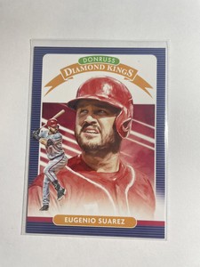 2020 Donruss Diamond Kings Eugenio Suarez #4 Cincinnati Reds