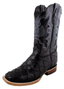 El General Cowboy Western Rodeo Stiefel eckige Zehenpartie Monster Fisch Pirarucu Print SR1 - Bild 1 von 16