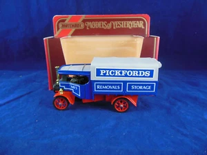Removedores y almacenamiento Matchbox Yesteryear Y27 1922 vagón de vapor forrado Pickfords - Imagen 1 de 12
