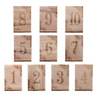 Wood Number Table Sign Holders Place Cards Rustic Wood Stands 1-10 for Party