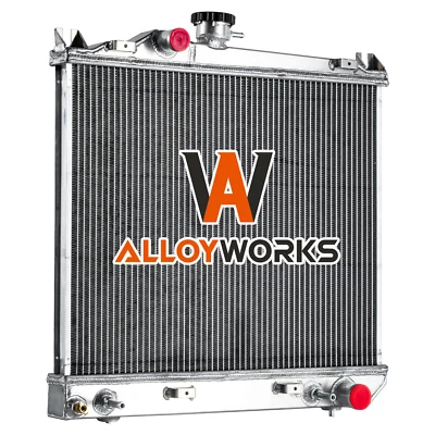 CU981 2-Row Aluminum Radiator For 1987-1999 88 89 Dodge Dakota 2.2L 2.5L 3.9L L4 Foto 1 de 4