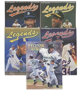 Legends Magazine 5x LOT 1991 JORDAN CARD Fielder Rickey Ryan Griffey 2001 Ichiro - Picture 1 of 11
