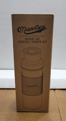 Masontops Mason Jar Coctelera Kit - Nuevo con cuchara/tenedor multifuncional Foto 1 de 4