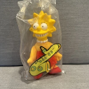 1990 Simpsons Burger King LISA SIMPSONS 8" Plush Stuffed Doll SEALED IN BAG/NEW! - Picture 1 of 6