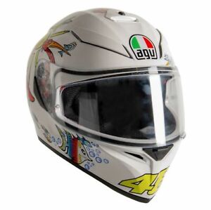 AGV K3 SV-S Motorcycle Motorbike Full Face Touring Visor Helmet - White Zoo
