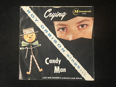 ROY ORBISON Crying / Candy Man 45/Picture Sleeve Monument  Excellent Sleeve - Image 1 of 4