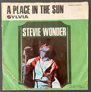 STEVIE WONDER Place In The Sun Vinyl Record 7” 45rpm Picture Sleeve Tamla 1966 - Picture 1 of 2