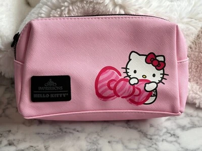 NWOT Hello Kitty Impressions Pink Cosmetic Bag 9" x 5" x 2.75" - Image 1 of 4