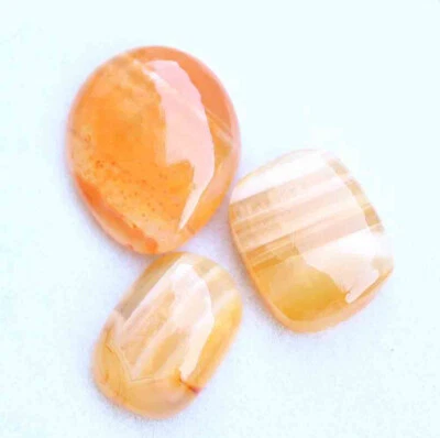 CARNELIAN PEAR CUT CABOCHON ALL NATURAL 31.70 Ct 17*20.5*5.5 Mm - Image 1 of 4